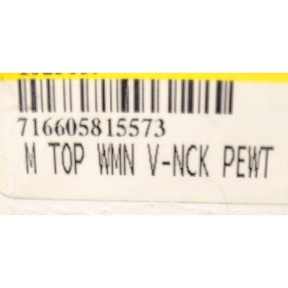 Dickies Dynamix Womens V-Neck Scrub Top Pewter Medium Stretch Fabric Lightweight - Picture 2 of 16